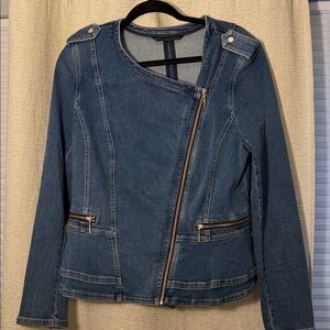 White House Black Market Blue Jean Jacket